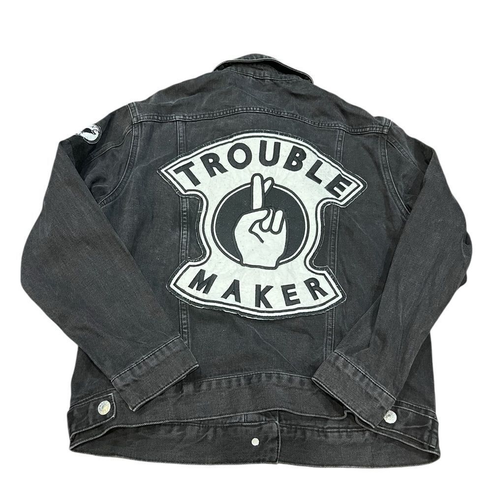 Top shop moto denim jacket size 4
